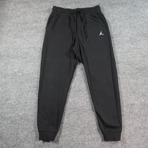 Jordan Sweatpants Men M Black White Joggers Cotton Mini Jumpman Gym Baggy 14564 - Picture 1 of 12